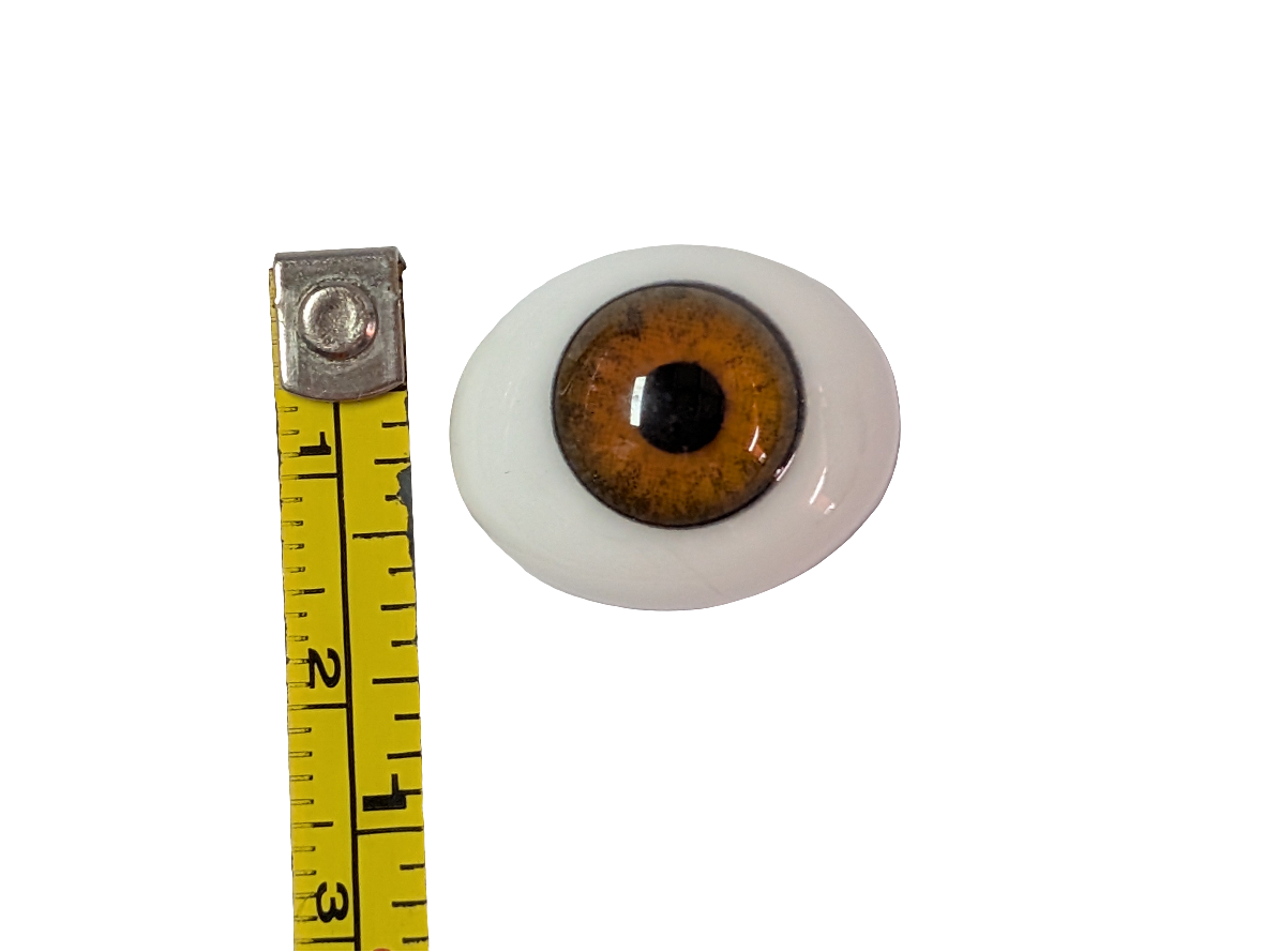 20mm Hazel Oval Glass Eyes Reborn Baby Doll Making Supplies