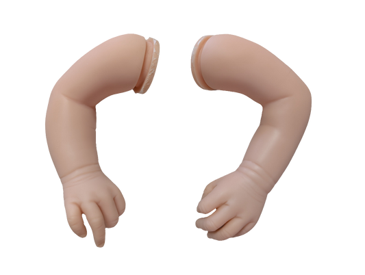 17- 19" Unpainted Vinyl Reborn Baby Arms " ARMS ONLY" Parts