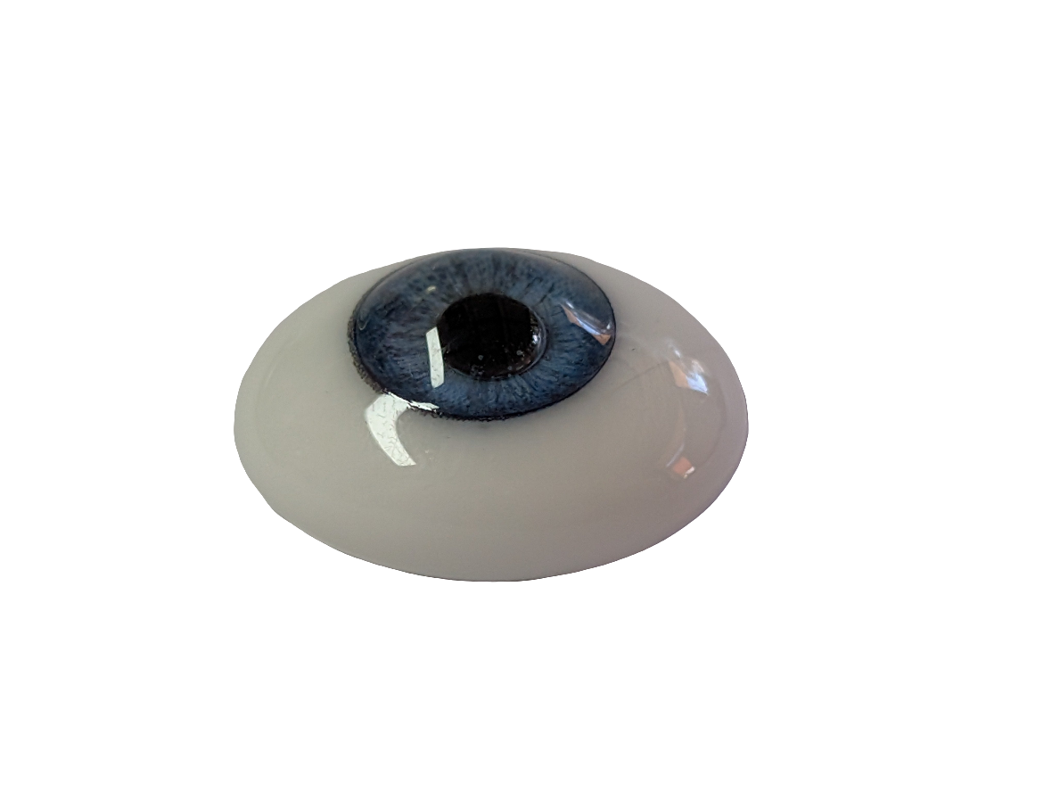18mm Sky Blue Oval Glass Eyes Reborn Baby Doll Making Supplies