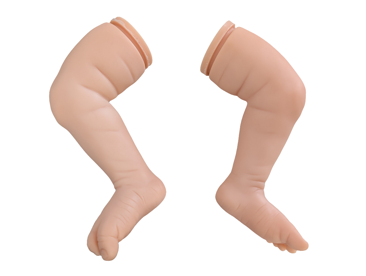 18-19" Unpainted Vinyl Reborn Baby Legs " LEGS ONLY" Parts