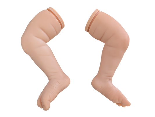 18-19" Unpainted Vinyl Reborn Baby Legs " LEGS ONLY" Parts