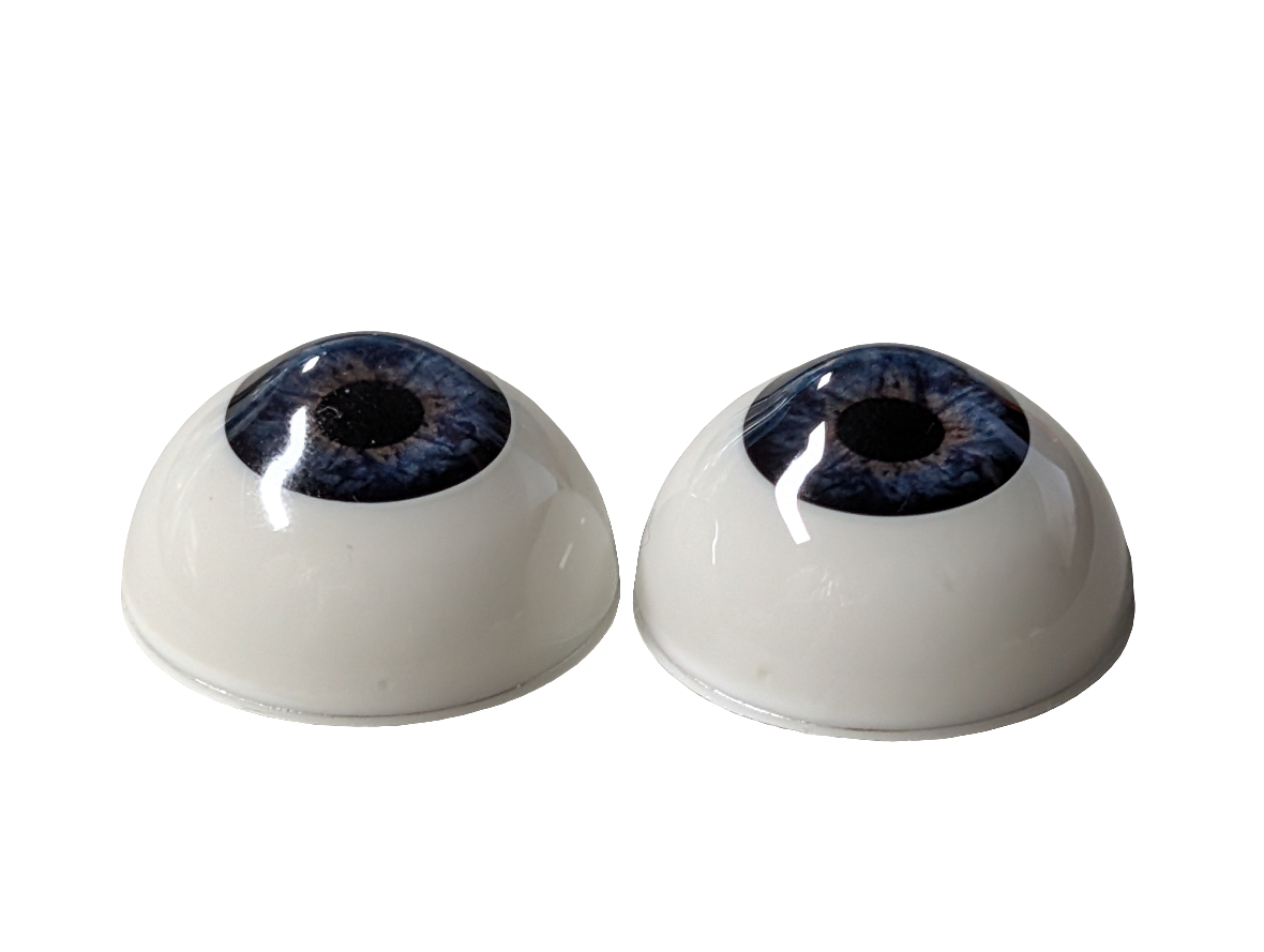26mm Deep Blue Round Acrylic Eyes Reborn Baby Doll Making Supplies Toddler