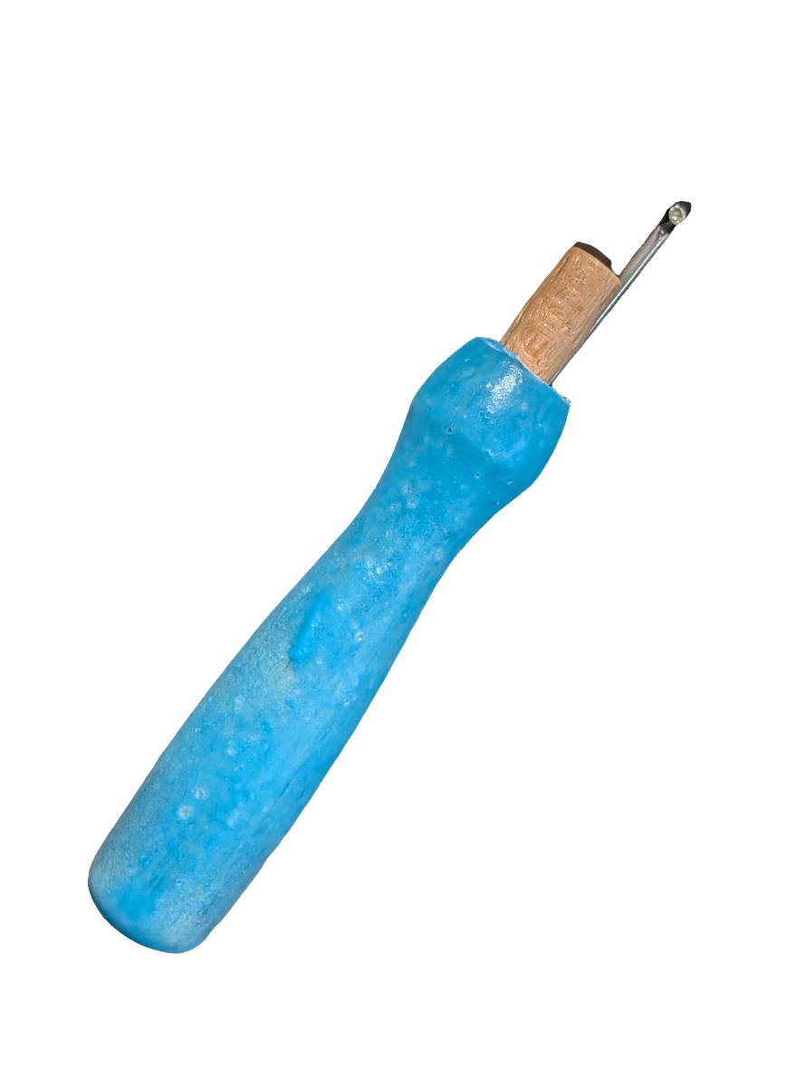 Blue Rubber Coated Reborn Hair Micro Implanting Tool