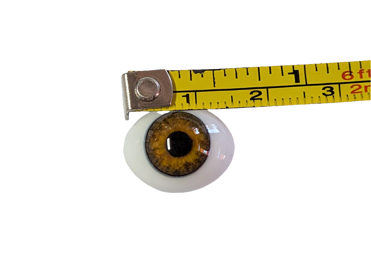 16mm Hazel  Oval Glass Eyes Reborn Baby Doll Making Supplies