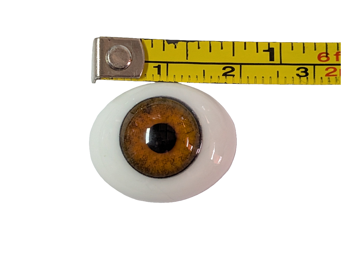 20mm Hazel Oval Glass Eyes Reborn Baby Doll Making Supplies
