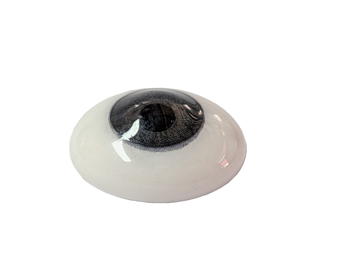 18mm Grey Blue Oval Glass Eyes Reborn Baby Doll Making Supplies