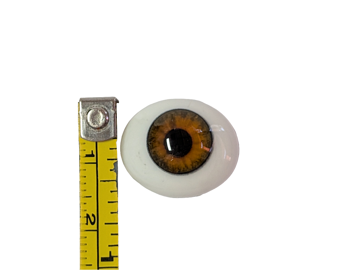 18mm Hazel Oval Glass Eyes Reborn Baby Doll Making Supplies