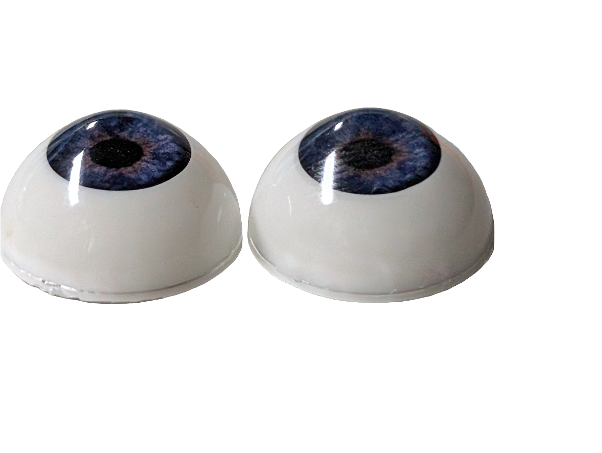 14mm Deep Blue Round Acrylic Eyes Reborn Baby Doll Making Supplies