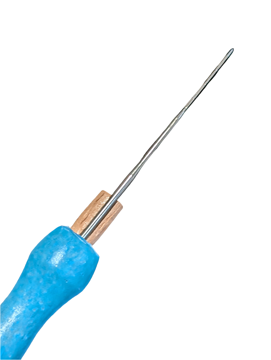 Blue Rubber Coated Reborn Hair Micro Implanting Tool