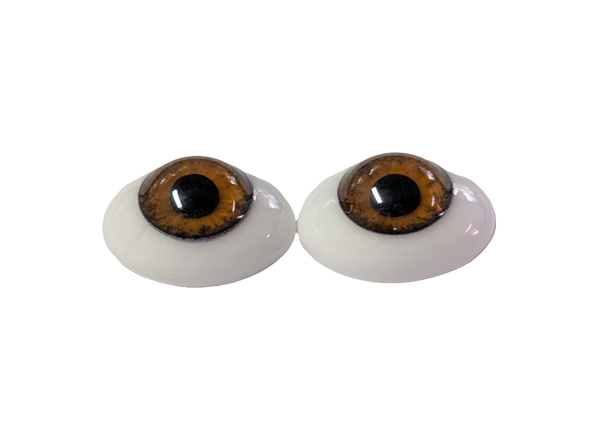 14mm Hazel Oval Glass Eyes Reborn Baby Doll Making Supplies