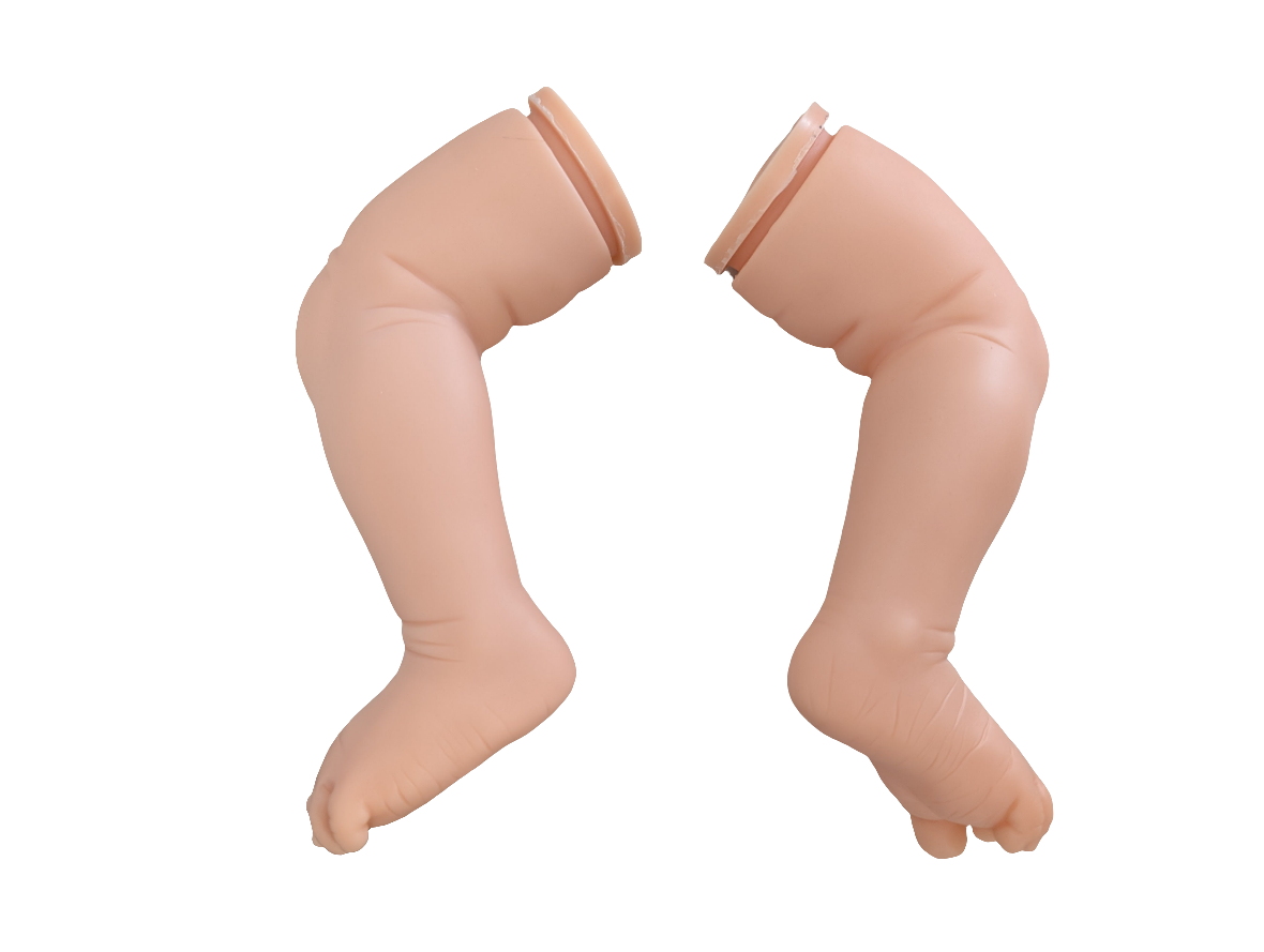 18-19" Unpainted Vinyl Reborn Baby Legs " LEGS ONLY" Parts