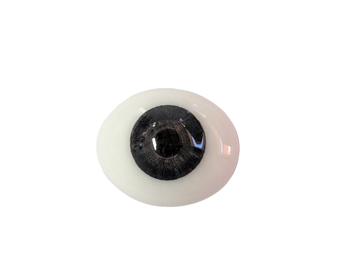 18mm Grey Blue Oval Glass Eyes Reborn Baby Doll Making Supplies