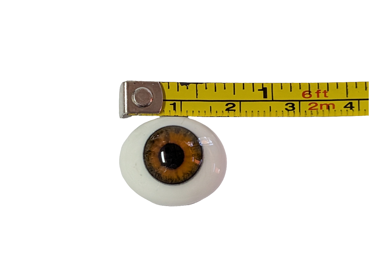 18mm Hazel Oval Glass Eyes Reborn Baby Doll Making Supplies