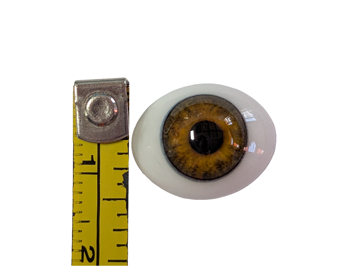 16mm Hazel  Oval Glass Eyes Reborn Baby Doll Making Supplies