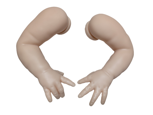 20- 21" Unpainted Vinyl Reborn Baby Arms " ARMS ONLY" Parts