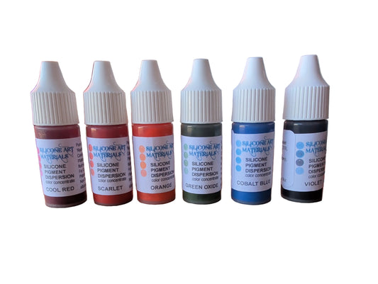 SAM Liquid Silicone Secondary Pigment ~ 6 Colors  7ml