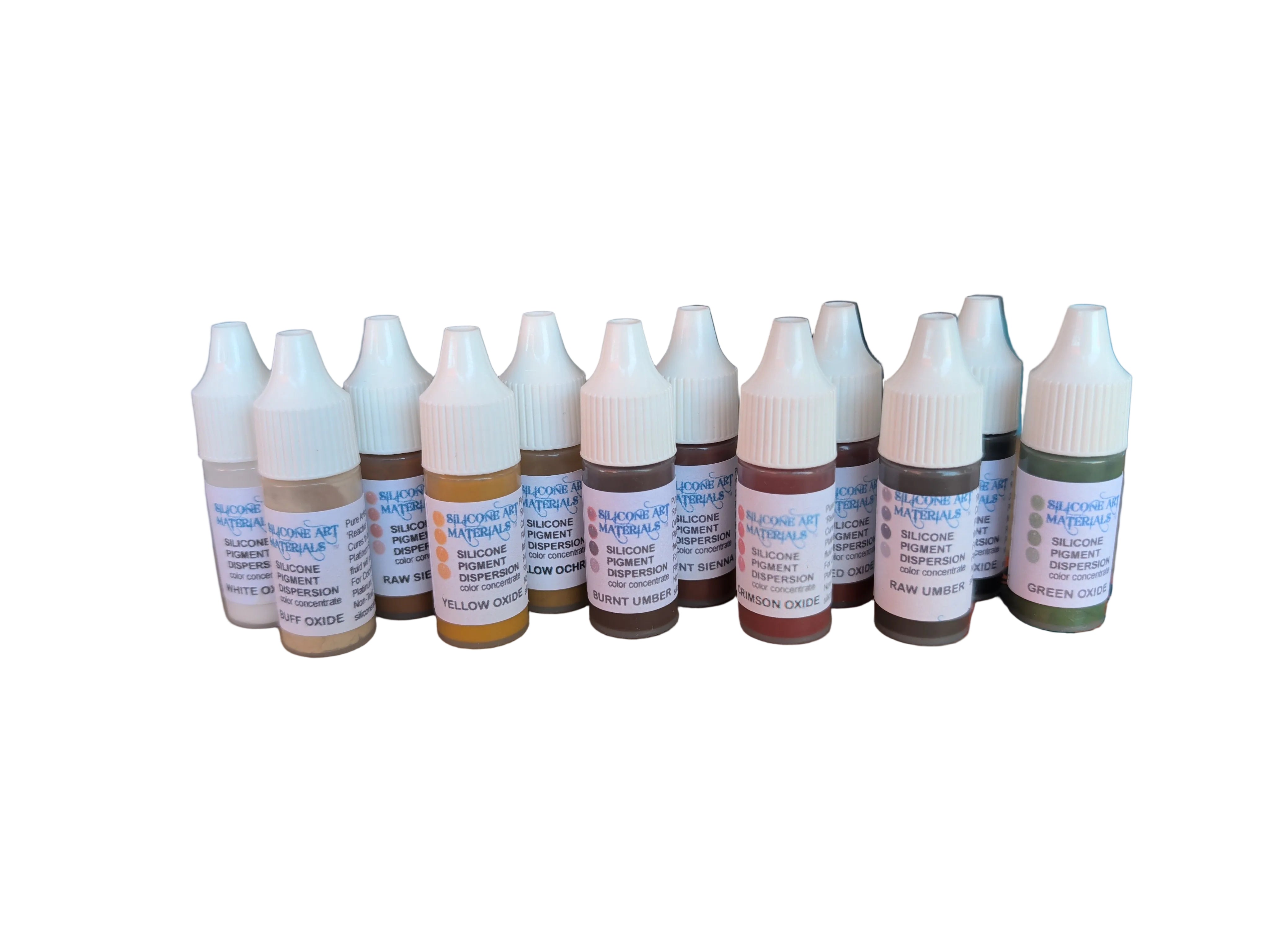 Earth Colour Set SAM Liquid Silicone ~ 12 Colors 7ml – Aussie Reborn ...
