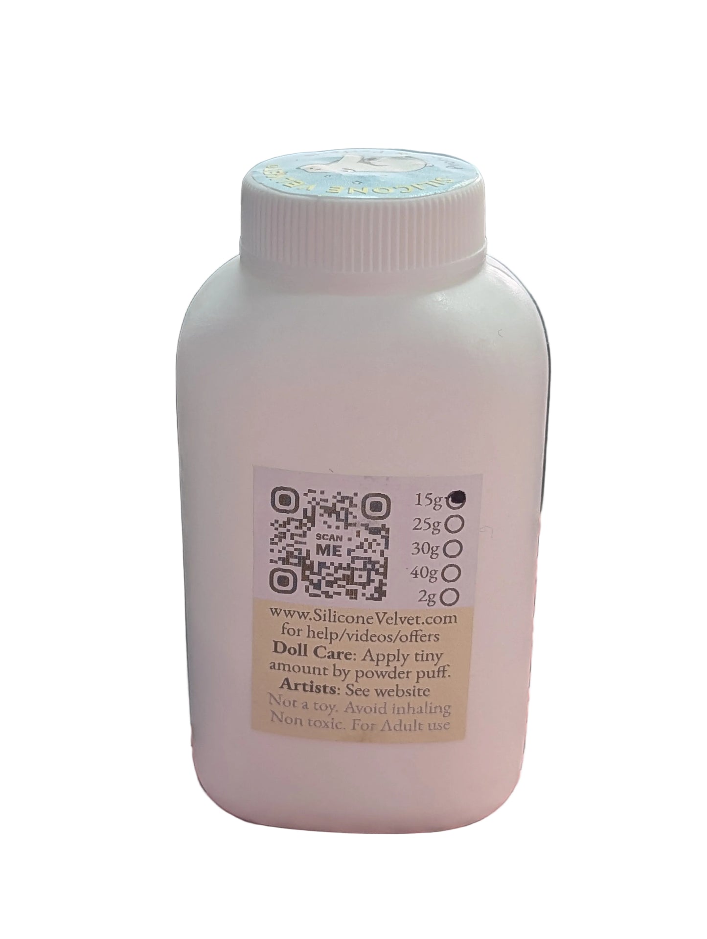 15gm Bottle ~ Silicone Velvet ~ Matte Finishing Powder