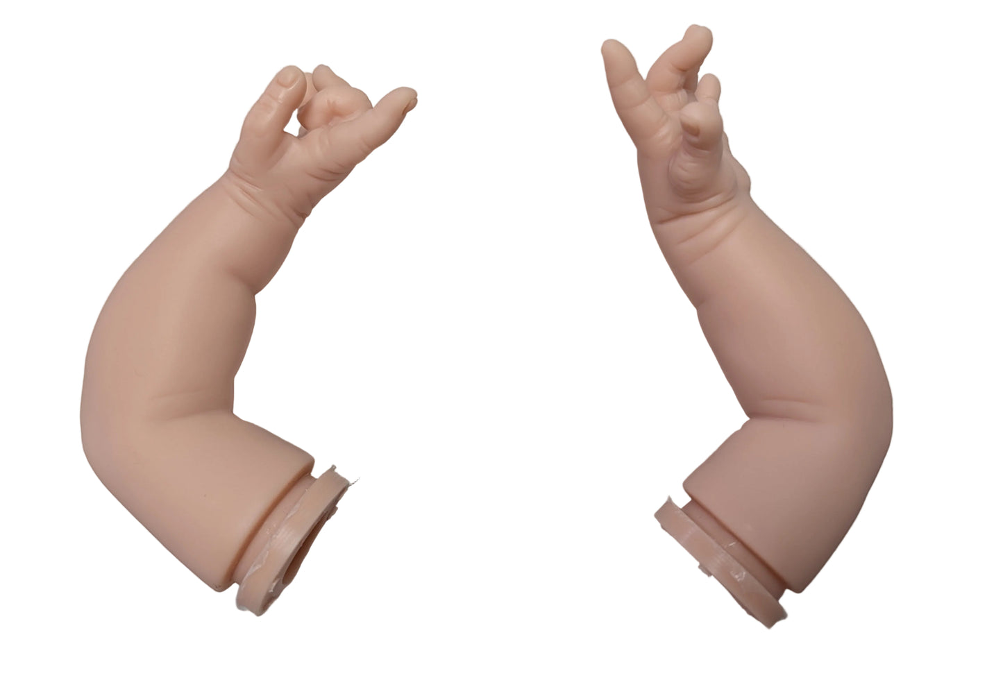 18" Unpainted Vinyl Reborn Baby Arms " ARMS ONLY" Parts