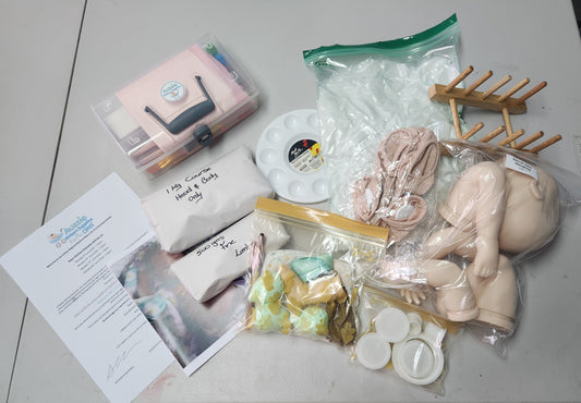 Air Dry Deluxe Paint Reborns Online Class Using Magical Realism Paints