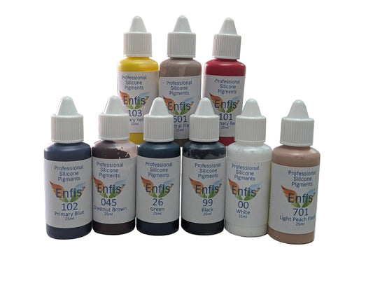 Enfis Professional Liquid Silicone Pigment ~ 9 Colors 25ml