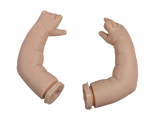 18" Unpainted Vinyl Reborn Baby Arms " Arms ONLY" Parts