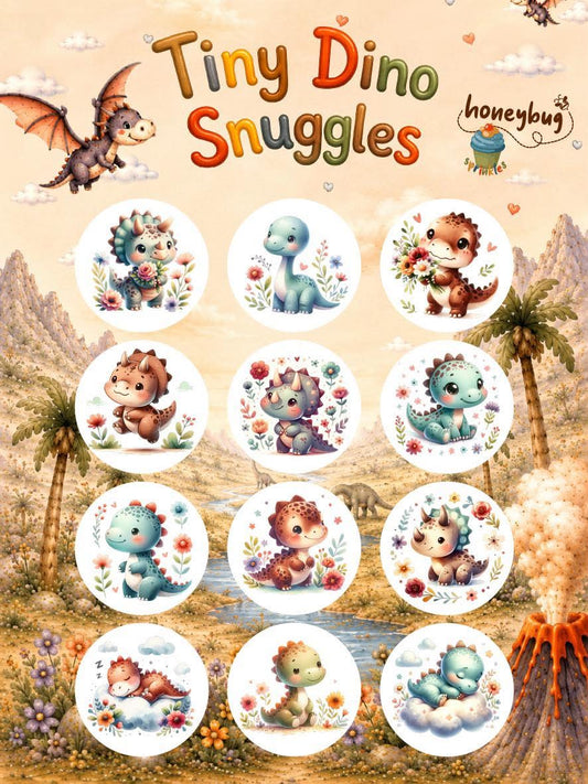 Honeybug Sprinkles Pacifier Smooches Dummy Tiny Dino Snuggles Stickers Reborn