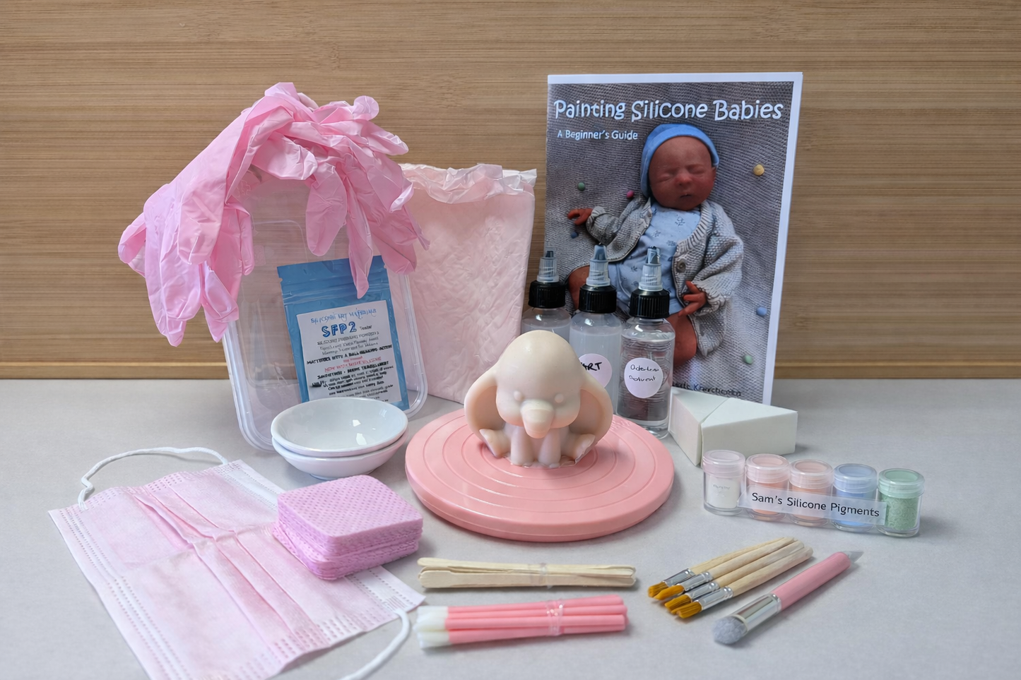 Beginner Silicone Painting kit ~ Painting an Elephant