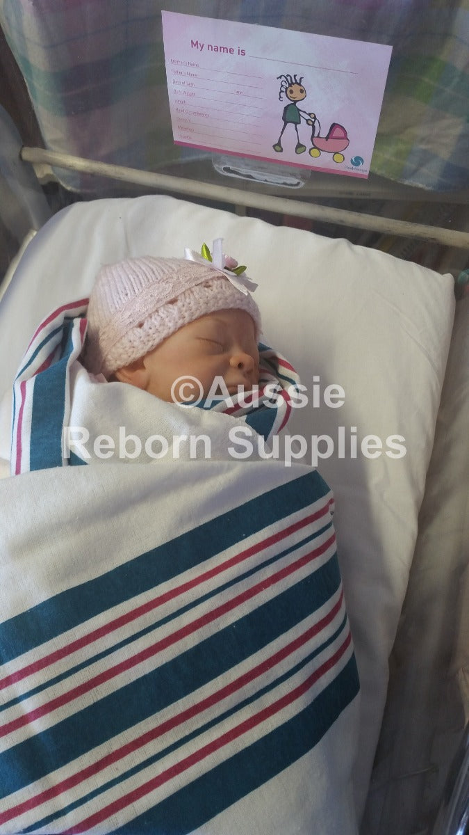 Genuine Hospital Baby Receiving Blanket - Photo Prop Reborn Baby