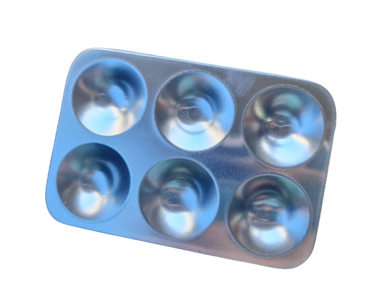 6 Well Rectangle Aluminium Pallet Paint Tray