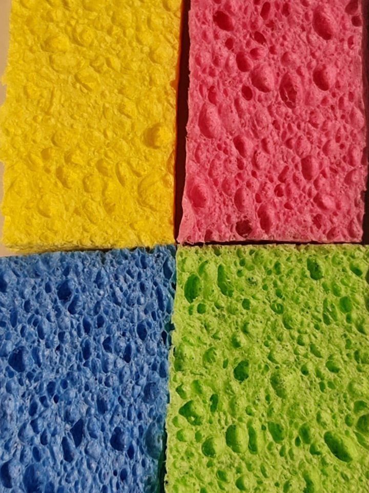 Micro Mottle Sponge Set of 4 with Cases ~ Reborn Baby Texture