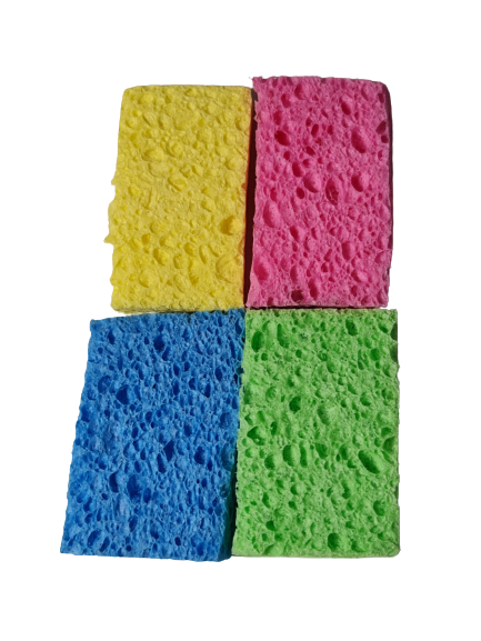 Micro Mottle Sponge Set of 4 with Cases ~ Reborn Baby Texture