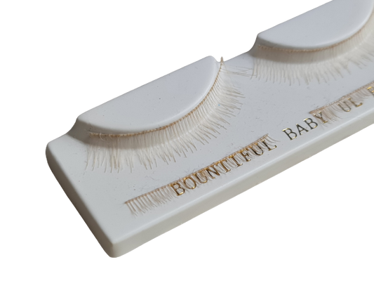 Reborn Baby Doll Blonde Upper and Lower Eyelashes Lashes Supplies 4 Piece