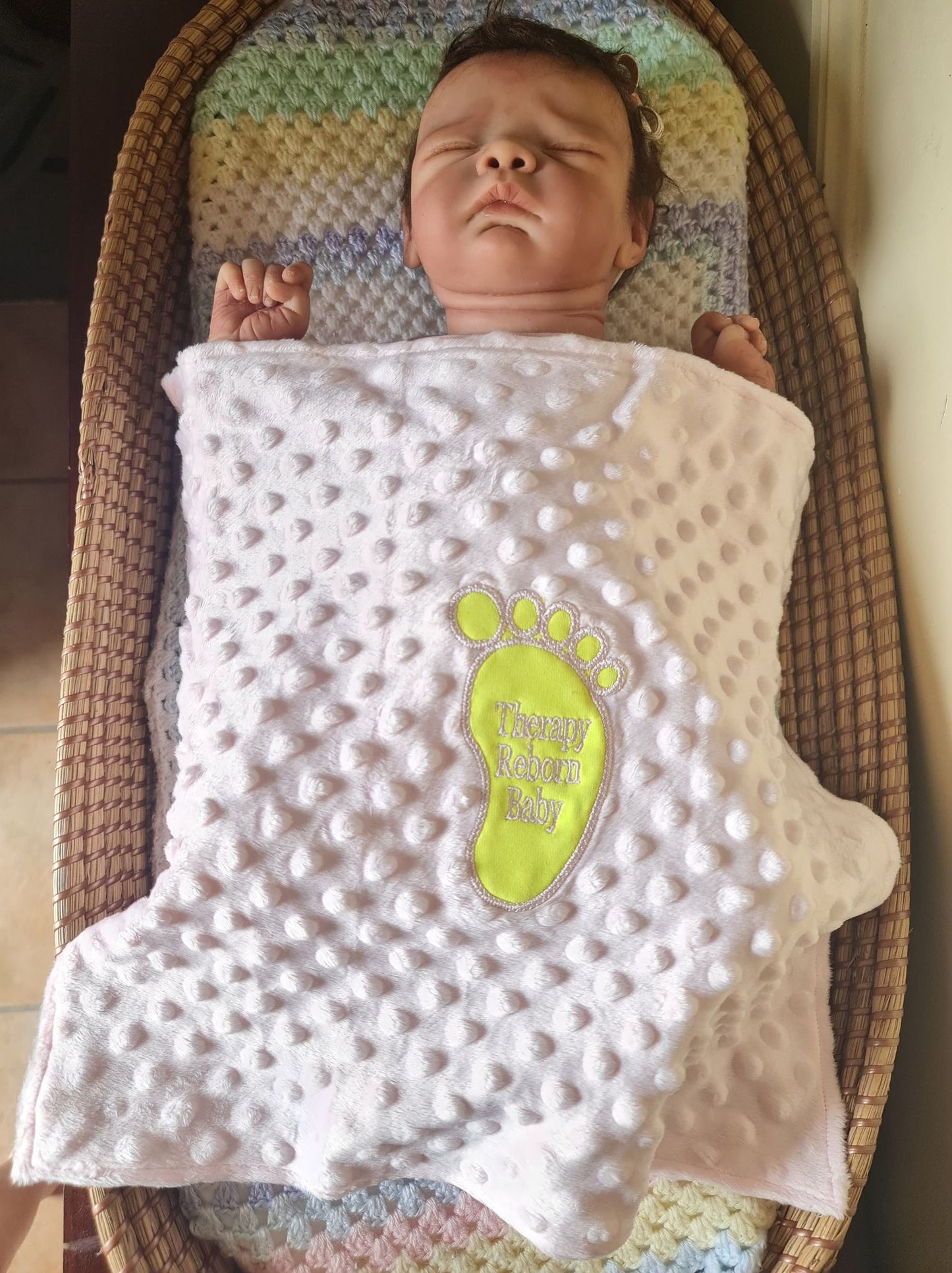 Therapy Reborn Baby Pram Blanket ~ Pink
