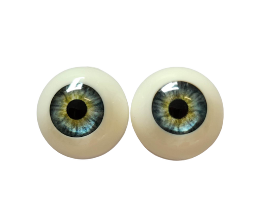 22mm Serene Blue Reborn Round Acrylic Eyes Baby Doll Making Supplies