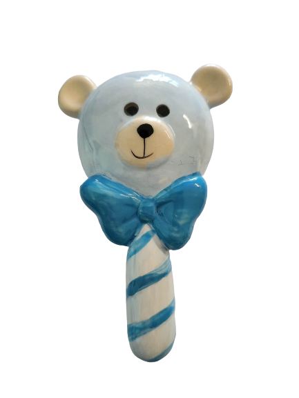 Blue Bear Ceramic Baby Raffle