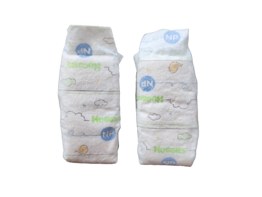 Huggies NANO Preemie Nappies Pkt of 2 5" -8" Approx Teeny Tiny Reborn Baby