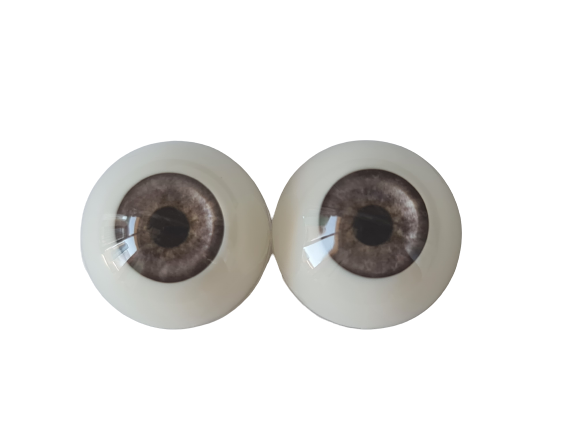 20mm Earth Brown Round Acrylic Eyes Reborn Baby Doll Making Supplies