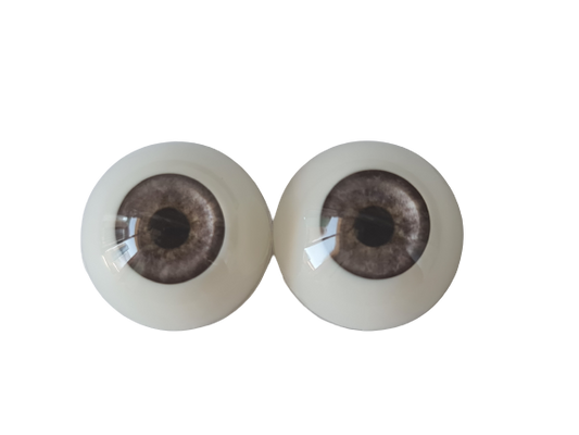 20mm Earth Brown Round Acrylic Eyes Reborn Baby Doll Making Supplies