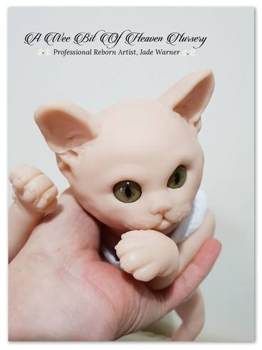 Marbles (Kitten) by Jade Warner Unpainted Reborn Baby kit Only