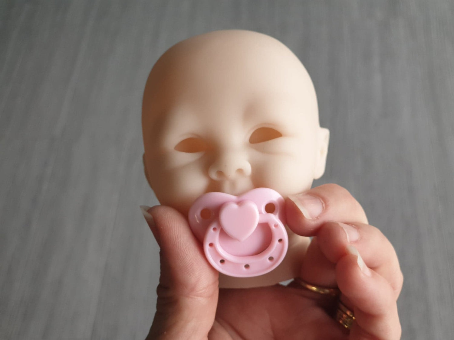 Cute Pink Binky Toy Pacifiers For Baby Dolls Micro Preemie Pink