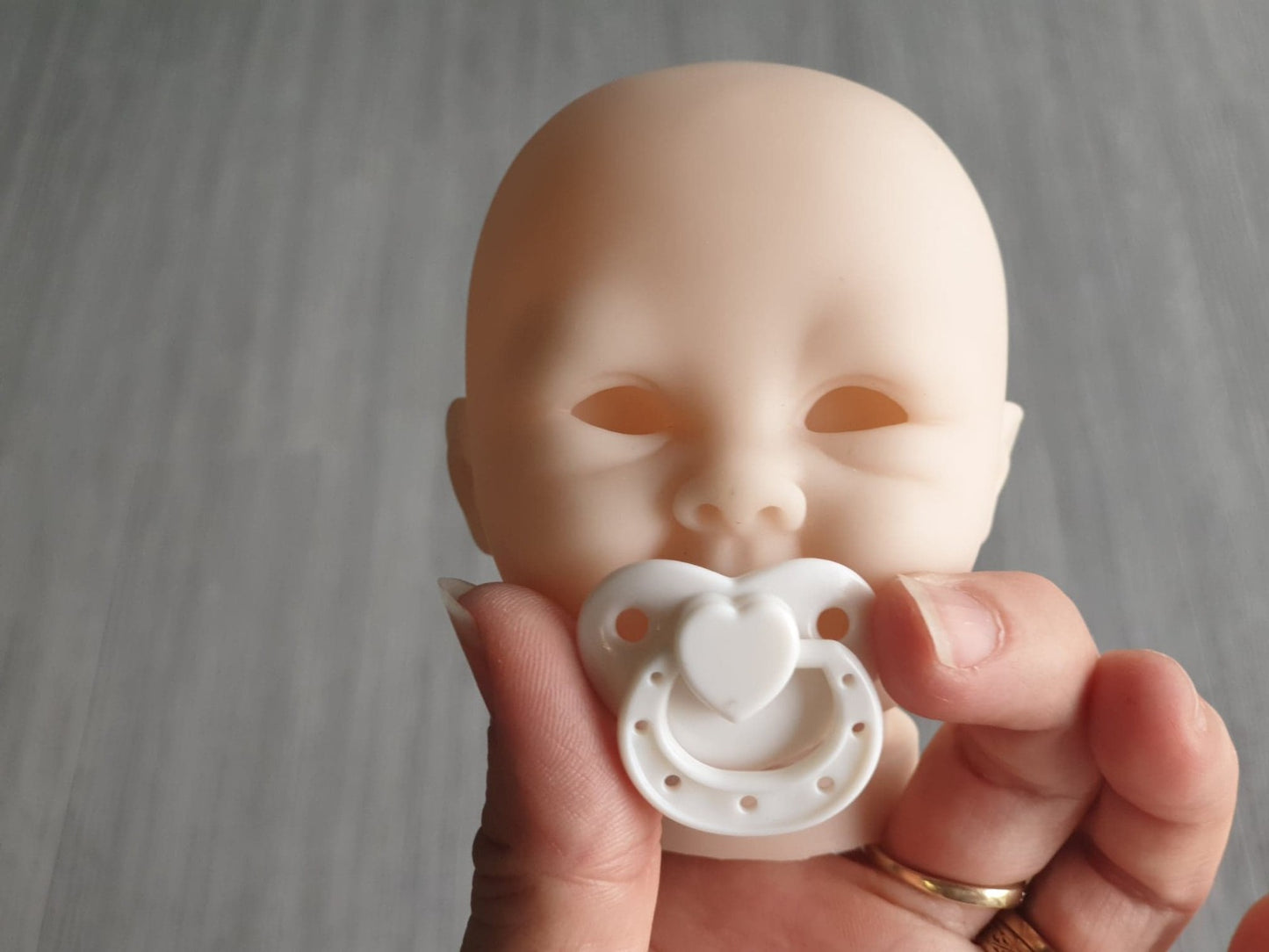 Micro Preemie White Magnetic Dummy Pacifier Reborn Baby Doll