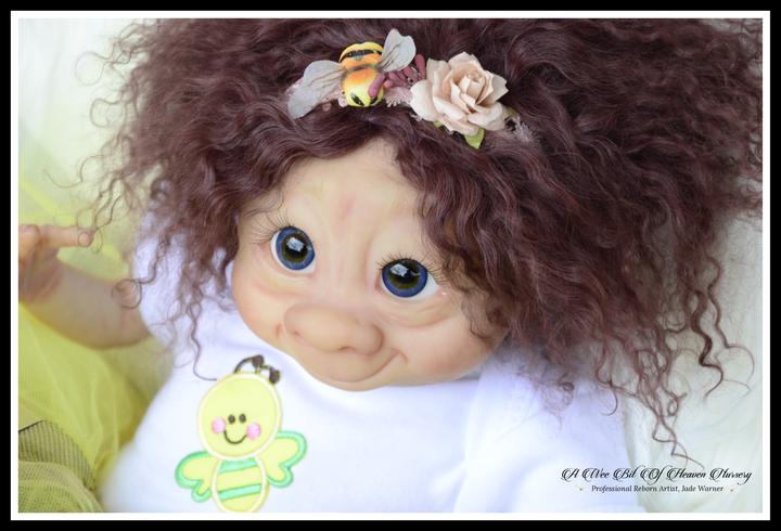 Puggles Baby Garden Gnome-Goblin by Jade Warner Unpainted NO COA