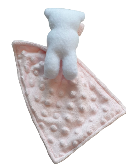 Cuddle Bear with Blankie Pink - Reborn Baby Size