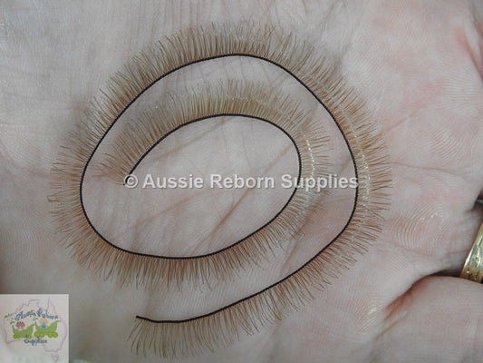 20cm Strip Eyelash Lashes Brown Reborn Baby Doll