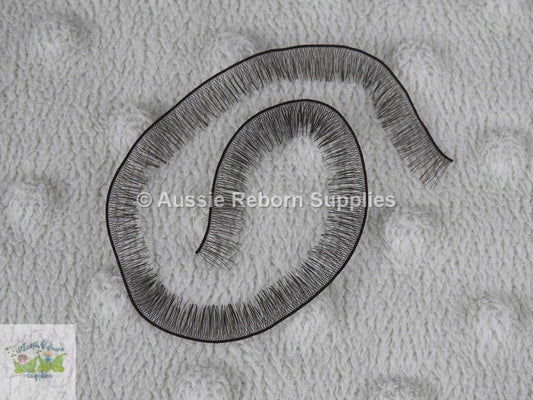 20cm Strip Eyelash Lashes Dark Brown Reborn Baby Doll