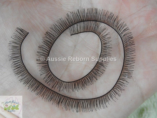 20cm Strip Eyelash Lashes Black Reborn Baby Doll
