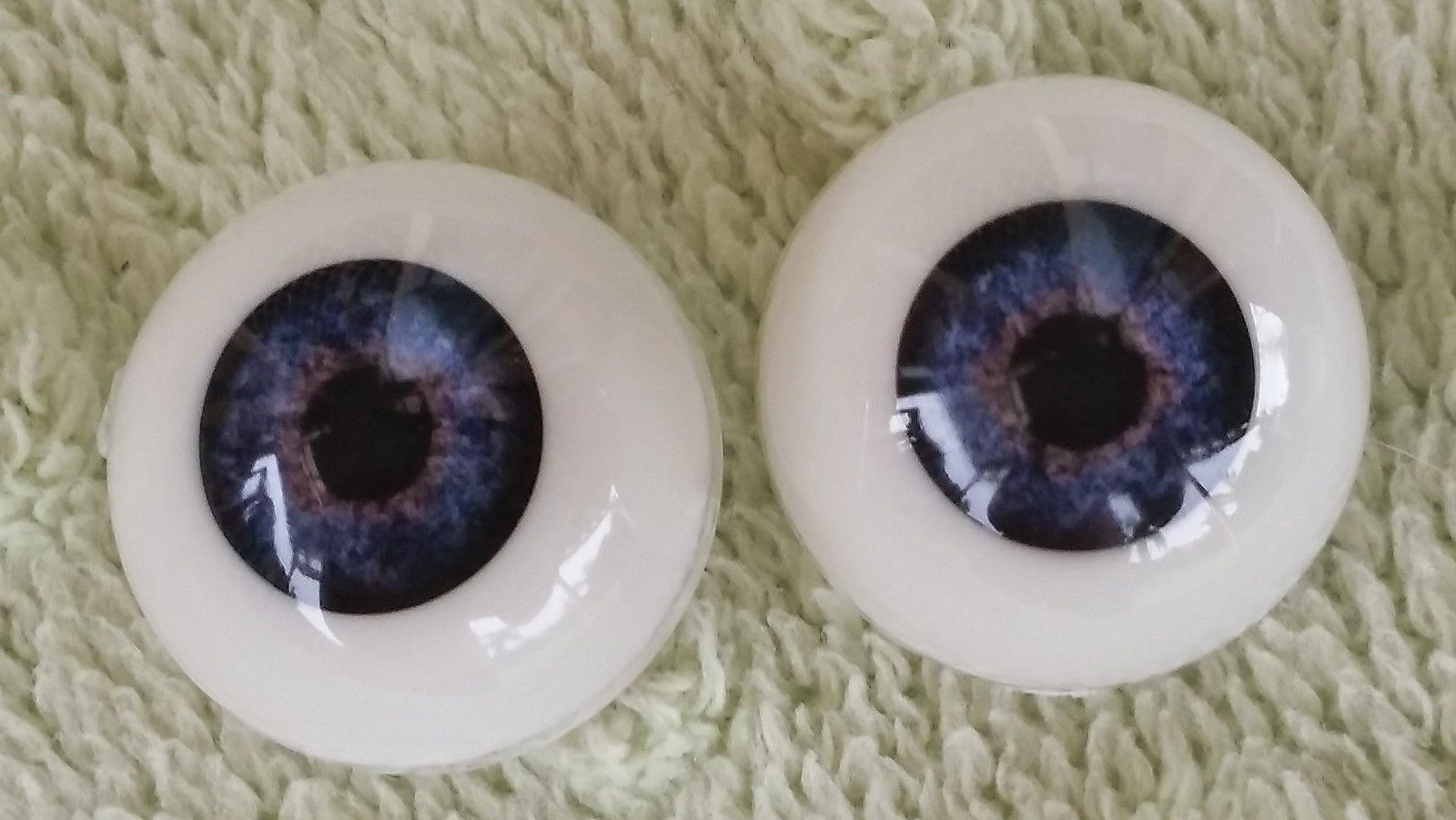 18mm Deep Blue Round Acrylic Eyes Reborn Baby Doll Making Supplies ...